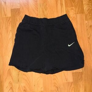 Nike Black Shorts with White Swoosh